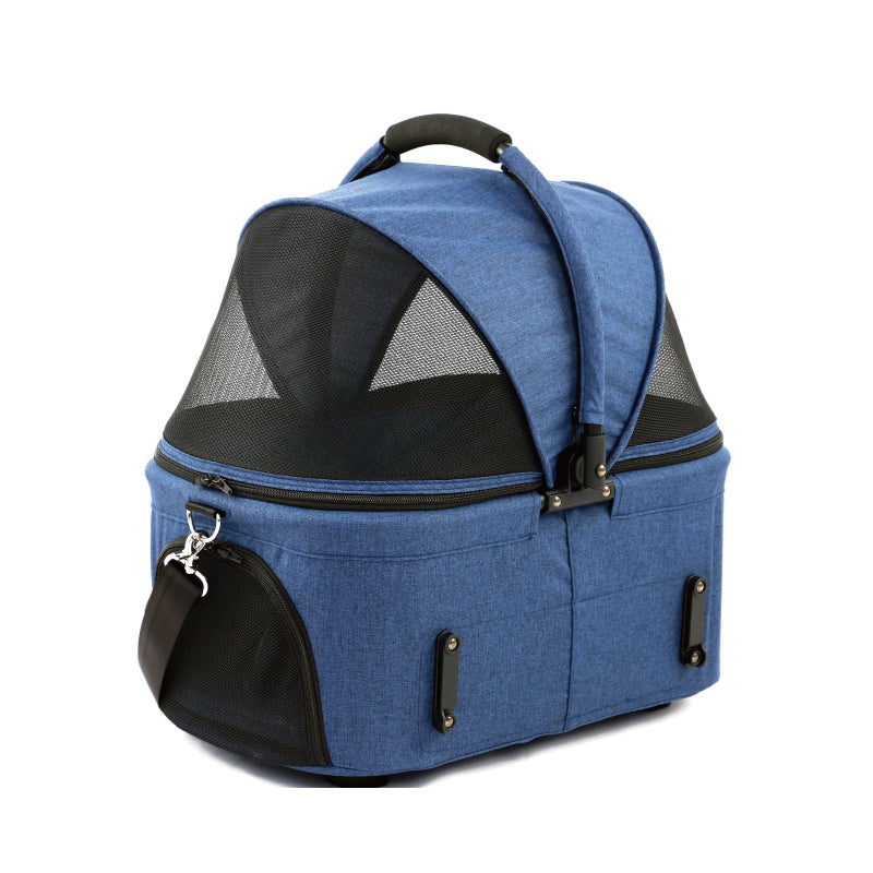 二合一可拆式車籃寵物輕便可摺手推車