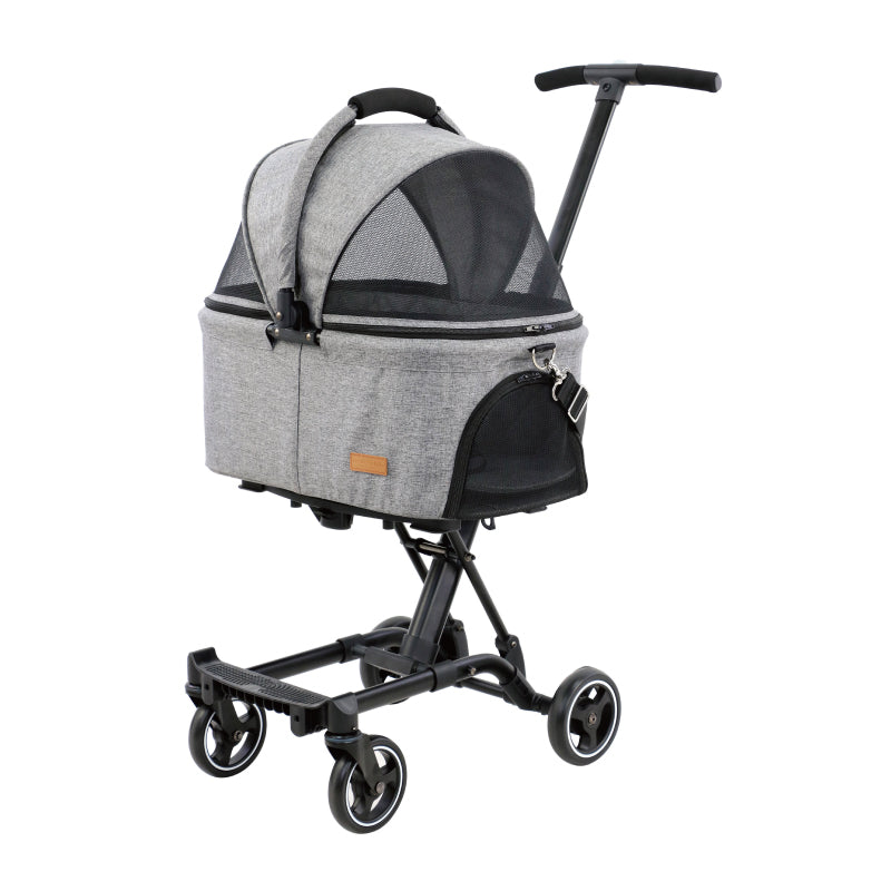 二合一可拆式車籃寵物輕便可摺手推車