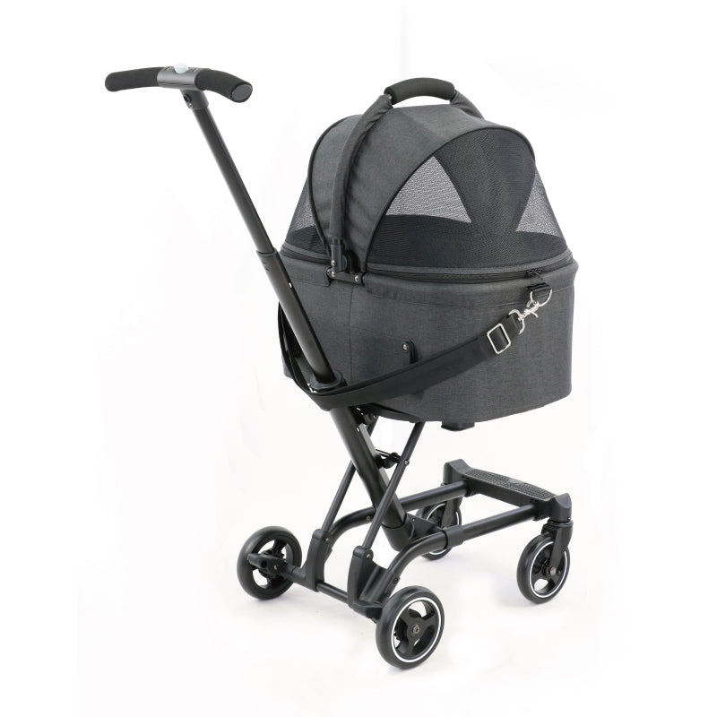 二合一可拆式車籃寵物輕便可摺手推車