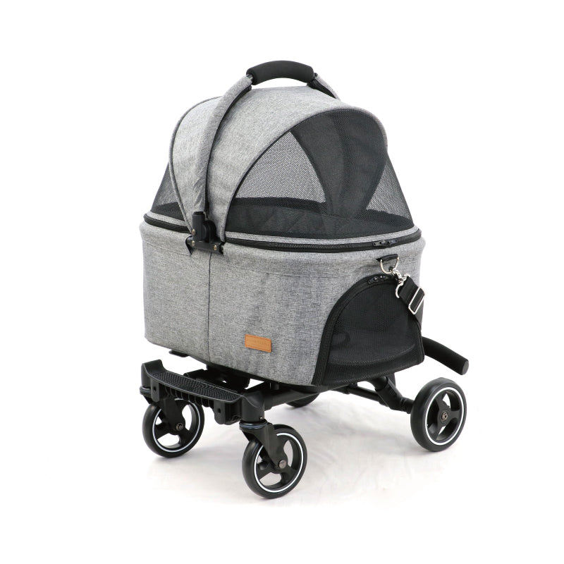 二合一可拆式車籃寵物輕便可摺手推車