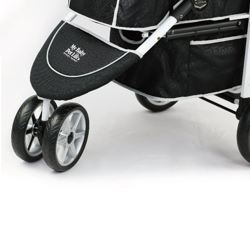 EASOGO！單手折疊鋁合金寵物手推車